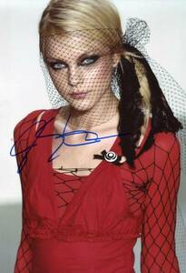 Doll-like ジェシカ・スタム Jessica Stam サイン フォト　他、1枚写真付き