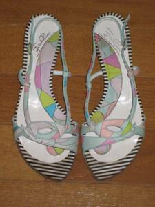  beautiful goods * Aqua Girl buy Emilio Pucci EMIRIOPUCCI sandals 35.5