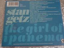 CD　STAN GETZ/スタンゲッツ/THE GIRL OF IPANEMA_画像2