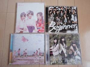 AKB48 風は吹いている＆Beginner＆桜の栞＆桜の木になろう　4枚