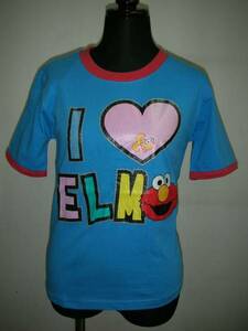 ELMO Ｔシャツ（ブルー・Ｍ)