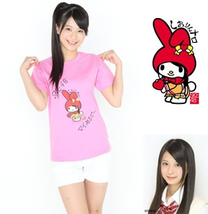 SKE48小木曽汐莉 マイメロディ B.L.T. コラボTシャツ 生写真付き_画像3