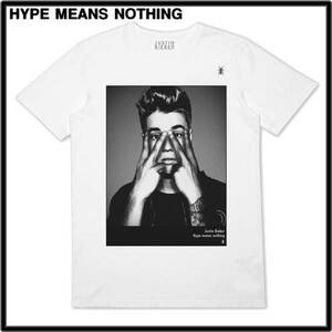 M 新品【HYPE MEANS NOTHING JUSTIN BIEBER T-SHIRT WHITE ハイプミーンズナッシング ジャスティンビーバー Tシャツ ホワイト】