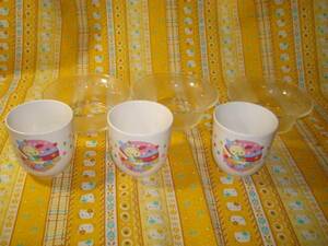 ! Usahana new goods ceramics made teacup & desert plate 3 customer set 20032004