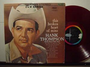 HANK THOMPSON 国内赤盤 LP THIS BROKEN HEART OF MINE