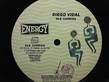 DIEGO VIDAL / OLE' CORRIDA　12''　EUROBEAT(ユーロビート)　ENERGY RELESE　ディエゴ・ヴィダル / オレ・コリーダ　*Vocals: GINO CARIA*_画像3