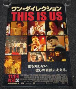 Γ① 告知ポスター ワン・ダイレクション [THIS IS US] ②