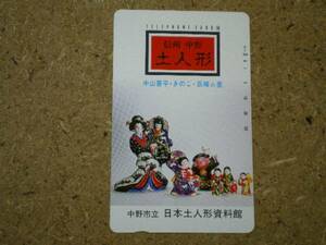 i6828・信州中野　中野市立日本土人形資料館　テレカ