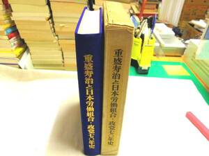 0016992 重盛寿治と日本労働組合・政党70年史 楳本拾三 昭和46年