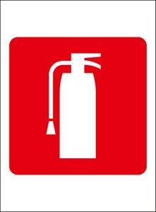  simple signboard [ fire extinguisher Mark ] outdoors possible 