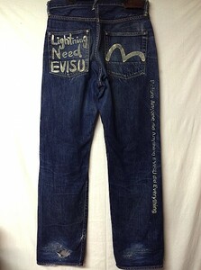 ◆激レア鬼ヒゲ◆EVISU エヴィス 雑誌Lightning別注モデル W32◆