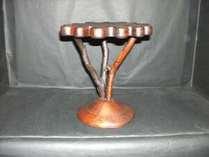 Art hand Auction Teak lacquer natural wood flower stand, Handmade items, interior, miscellaneous goods, others