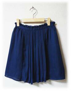 pour la frime Pour La Frime chiffon skirt navy adult natural simple S on goods lovely beautiful goods super-discount postage included .. packet 