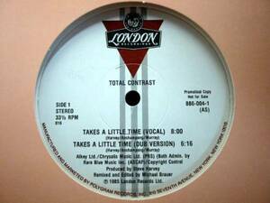 □試聴□Total Contrast - Takes A Little Time/US Promo□