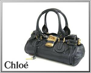 ☆美品Chloe/クロエ レザーハンドバッグ パディントン黒送料税込