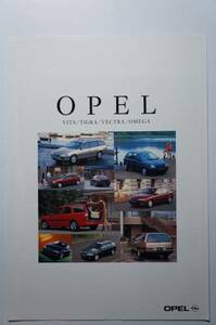  imported car catalog OPEL Opel 1998 year of model general catalogue /VITA/TIGRA/VECTRA/OMEGA