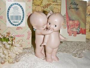 * super-rare *Enesco kewpie doll *.. tree. under . Kiss 0 pair. screw k kewpie doll 0 unused storage goods 