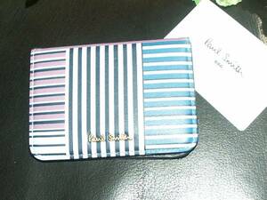 *841N* new goods regular Paul Smith Miami stripe ticket holder 