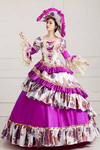 [KASYOSYO dress shop ] free order color dress y061522 purple violet Mai pcs costume 