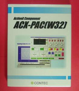 [795] 4993973577265 Contec measurement system development for ActiveX component ACX-PAC(W32) ver4.11 new goods unopened development navy blue Tec active X