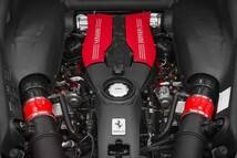 Ferrari フェラーリ 488 GTB レッドインテークホース パイプ レア 米国製 エアロ カスタム 吸気_画像1