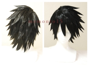 Черный черный черный тепло -устойчивый короткий парик yumo педаль Юто Шин Кай Костейм Костемный костюм