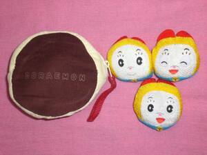  ultra rare!2001 year wistaria . un- two male Doraemon gong mi Chan . jackstones set ( not for sale )