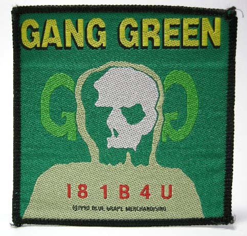 GANG GREEN SKULL SKATES Wネーム ワッペン 90s VINTAGE デッドストック ヴィンテージ スカルスケーツ