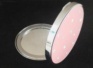  unused compact mirror mobile mirror magnifying glass translation have goods pink 