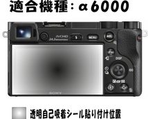 α6000用 　液晶面保護シールキット　4台分_画像2