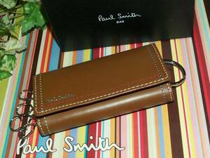 *704c* new goods genuine article Paul Smith W multi stitch key case 