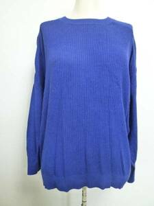 JEANASIS/ Jeanasis # blue purple series simple knitted F/ long sleeve / prompt decision equipped /11