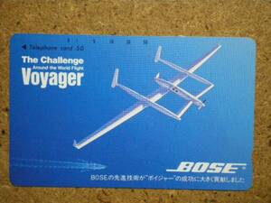 hiko・航空 110-37585 BOSE ボイジャー Voyager テレカ