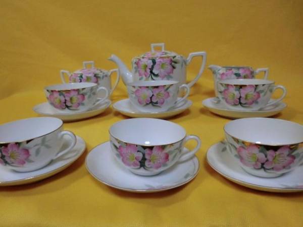 美品!オールドノリタケAzaleaカップ&ソーサー&他9点セット