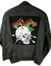 ガンズ&ローゼス GUNS N' ROSES 80s デッドストック 特大 巨大 ワッペン バックパッチ_画像1