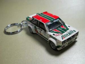 # prompt decision # key holder # Fiat 131 abarth * Rally # die-cast model # accessory # key chain #