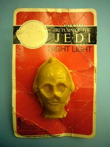 '83*C-3PO* Night свет * Jedi. ..* Звездные войны * есть дефект 
