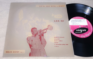 期間限定値下●Mono10吋UKオリジMiles Davis / Young Man With A Horn Vol.2●Jay J. Johnson,Kenny Clarke,Jimmy Heath