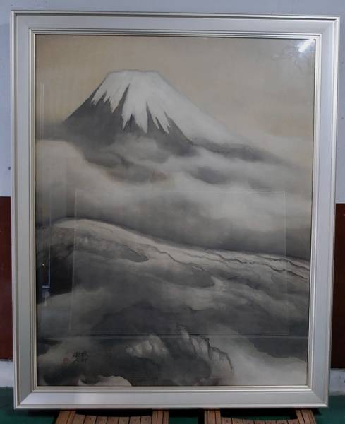 超大作 冨獄 富士山 DL12F1, 絵画, 日本画, 山水, 風月