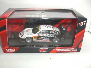 ■EBBRO 1/43 2007 ハンコック ポルシェ #33 スーパーGT GT300