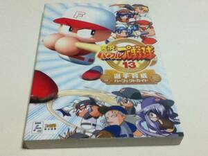 PS2攻略本 実況パワフルプロ野球13 選手育成パーフェクトガイド