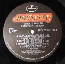 FRANKIE MILLER「DANCING IN THE RAIN」米ORIG [MERCURY] シュリンク美品_画像3