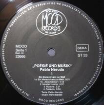 ◆PABLO NERUDA 1/POESIE UND MUSIK (GER LP) -Mood_画像2