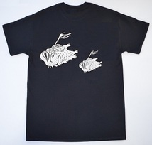 アンコウTシャツ、魚Tシャツ、黒、メンズXL,　送料無料、釣り_画像2