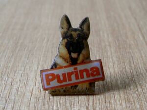 古いピンバッジ：犬 Purina 動物 ピンズ #K