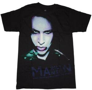  стандартный товар Δ бесплатная доставка Marilyn Manson face футболка (M)