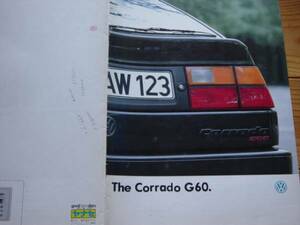 カタログ　VW　Corrado G60　コラード　9011　P14　裏紙書込有 