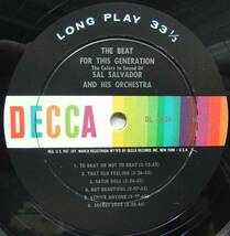 ◆ SAL SALVADOR/ The Beat For This Generation ◆ Decca DL-4026 (color:dg) ◆ W_画像3