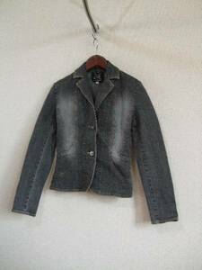 CynthiaRowley black color .. Denim jacket (USED)50315)