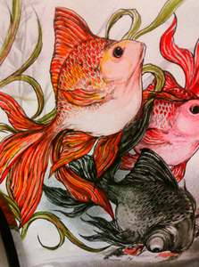  illustration * goldfish san 